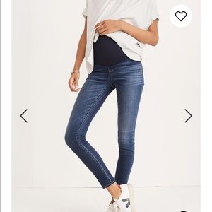 Madewell Maternity over the belly skinny jeans
